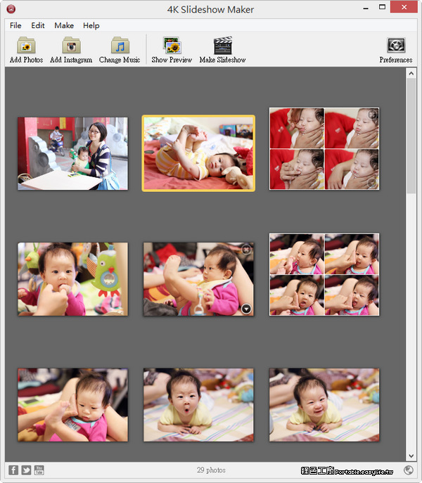 4K Slideshow Maker 1.8.1 輕鬆製作有移動效果的幻燈片影片