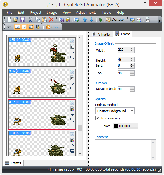 Cyotek Gif Animator 0.0.5.2 GIF 動態圖檔編輯調整工具