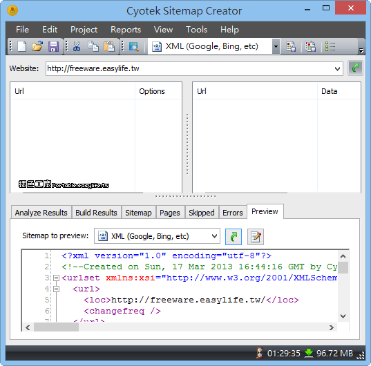 Cyotek Sitemap Creator 1.2.0.456 網站地圖製作工具，輕鬆建立網站Sitemap