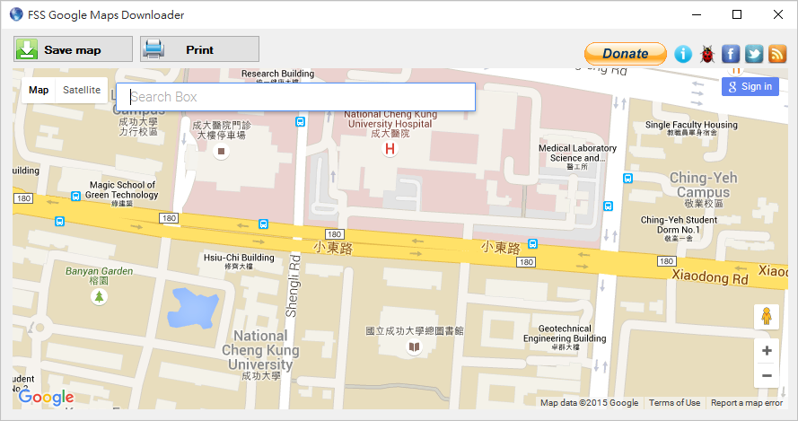 FSS Google Maps Downloader 2.0.9.2 地圖下載工具，一鍵存檔超方便
