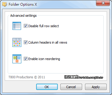 Folder Options X