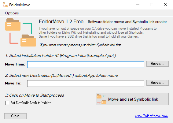 FolderMove 1.2 應用程式乾坤大挪移，移動位置不重新安裝