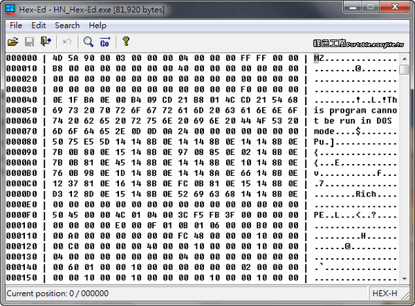 hex raw data