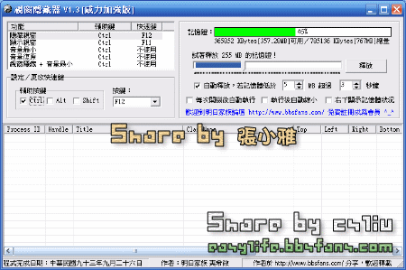 視窗隱藏器 V1.3