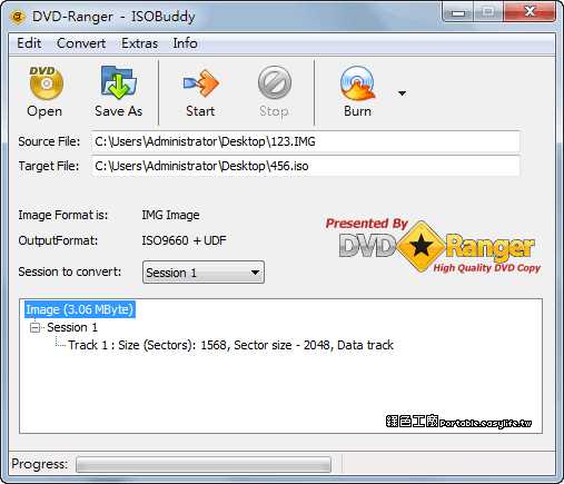 ISOBuddy 1.01 - 轉換光碟映像檔格式為ISO