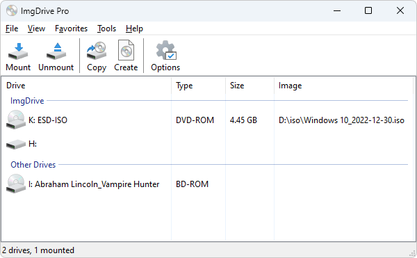 ImgDrive 打造你的虛擬光碟機，輕鬆掛載所有光碟映像檔