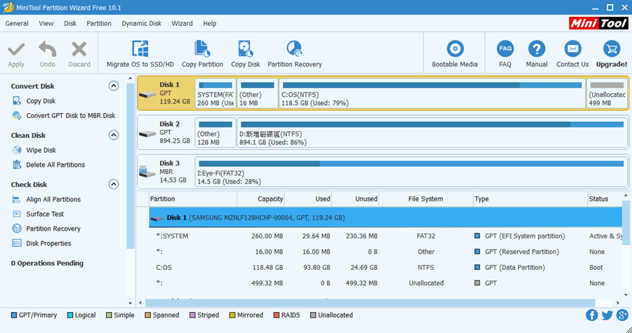 MiniTool Partition Wizard Free 12.3 免費且功能強大的磁碟管理工具