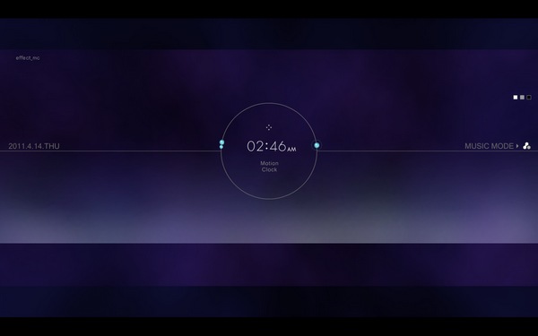 Motion Clock - 再推薦兩款時鐘螢幕保護程式