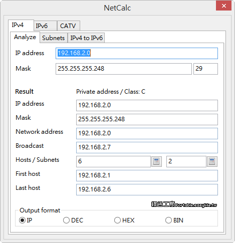 NetCalc 14.10 實用的網段計算機，佈局網段超簡單
