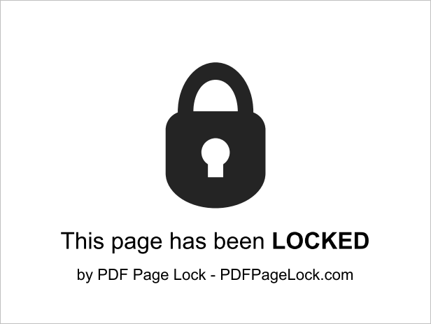 PDF Page Lock 單頁面上所與隱藏