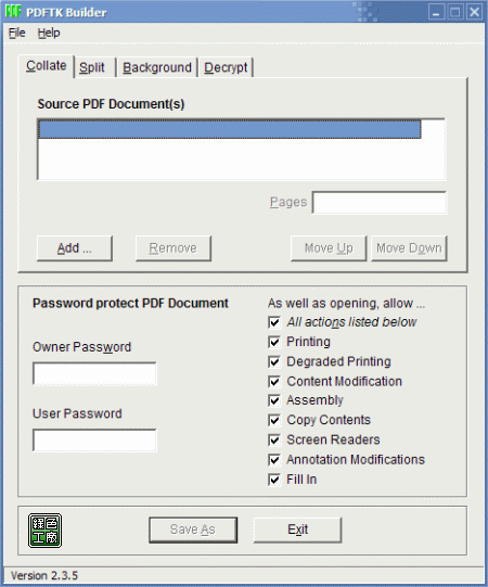 PDFTK Builder - PDF加工