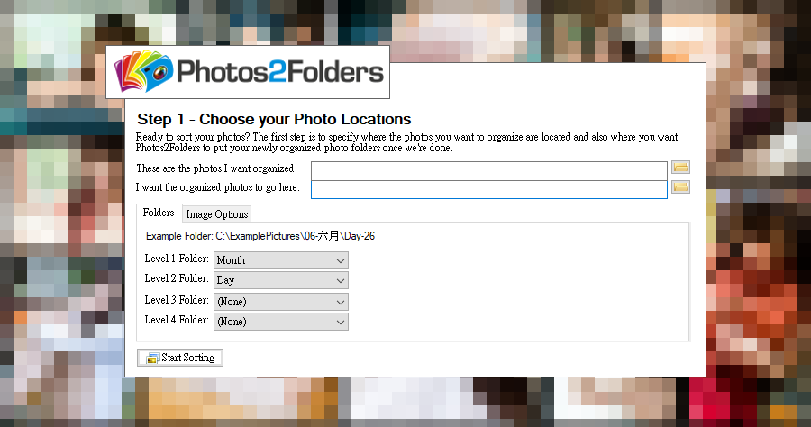 Photos2Folders 0.4 照片自動整理工具，依照時間日期自動歸檔