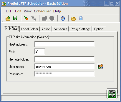 ProSoft FTP Schedule - FTP檔案定時備份