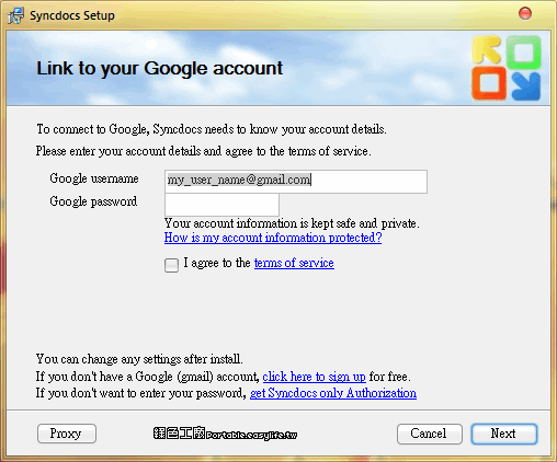 Syncdocs 1.11 - Google文件同步軟體，支援掛載成硬碟