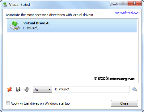 Visual Subst v1.0.6 - 讓你把目錄當成磁碟機來使用