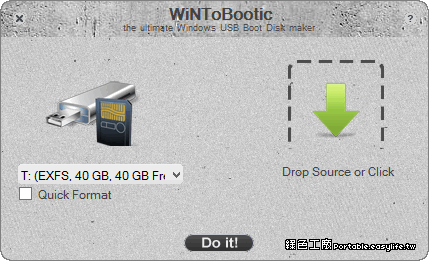 WiNToBootic 2.2.1  製作USB安裝隨身碟，功能比WinToFlash更卓越