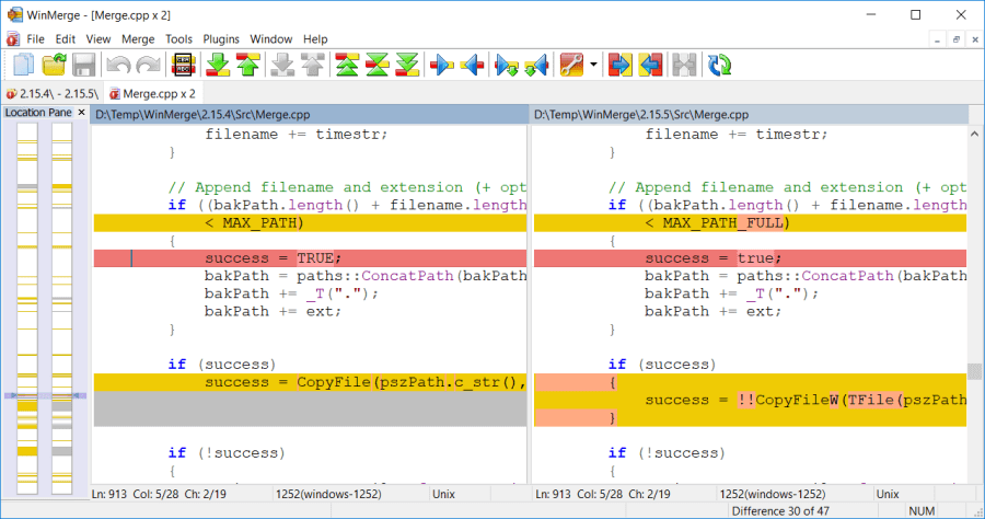 WinMerge 2.16.18 文件比對好幫手