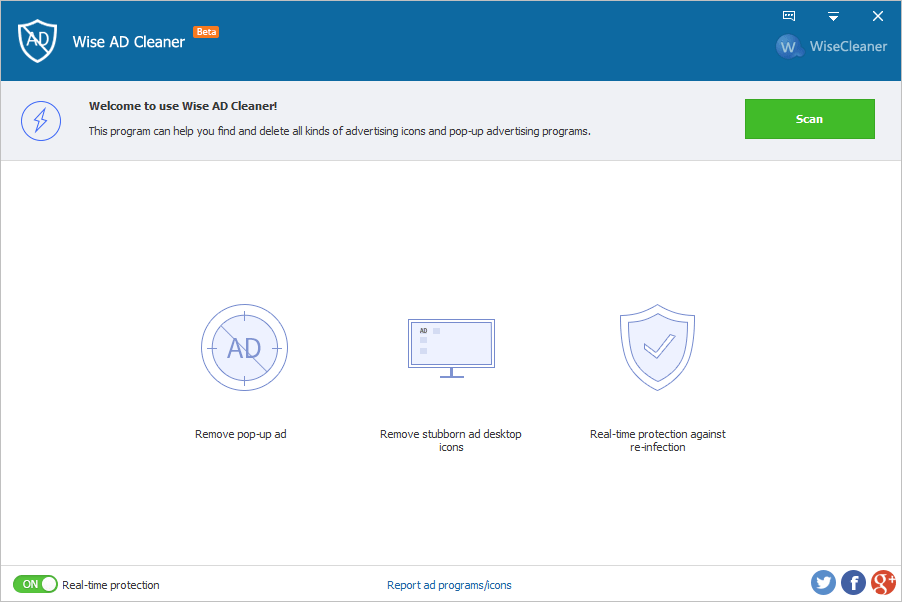 Wise AD Cleaner 1.25 掃蕩電腦裡的廣告與修復首頁綁架