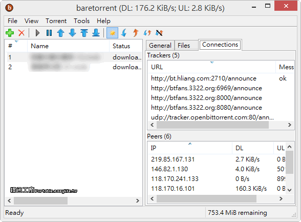baretorrent 0.4.4 跨平台且輕巧的BT下載工具