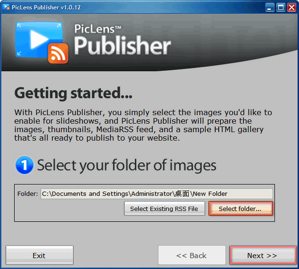 PicLens Publisher 輕鬆製作支援 Cooliris 的相簿