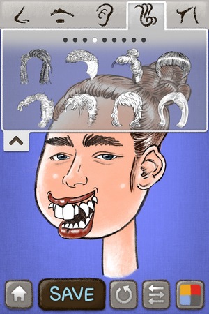 Toon Face。iPhone卡通人物畫