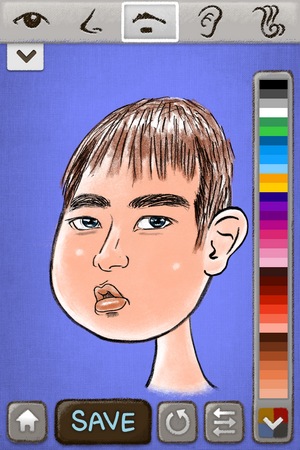 Toon Face。iPhone卡通人物畫