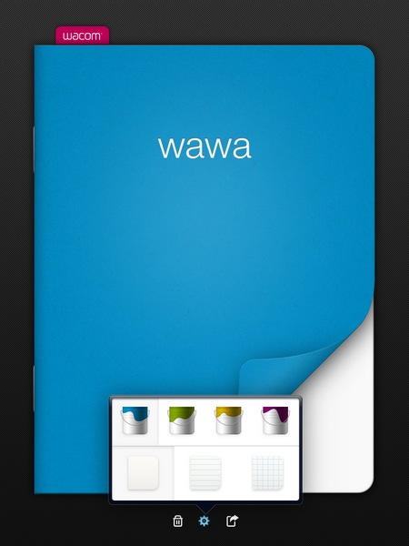 Wacom iPad記事本。BambooPaper