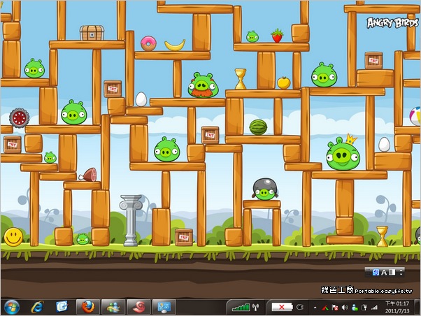 Angry Birds生氣鳥佈景主題（Windows 7專用）