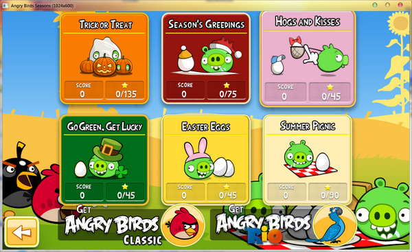 Angry Birds Seasons。生氣鳥季節版