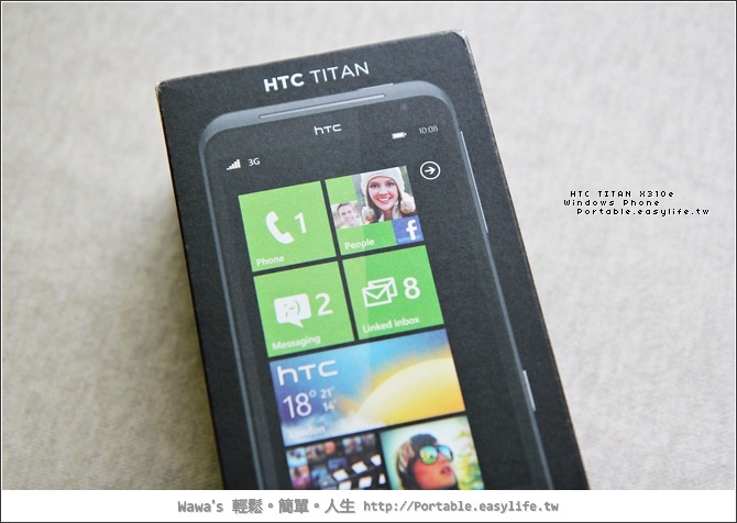 【開箱】HTC TITAN X310e。Windows Phone新體驗