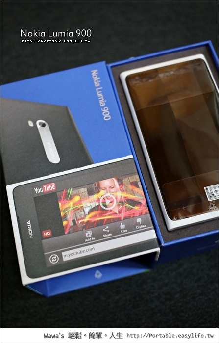 Nokia Lumia 900 白色開箱。Windows Phone