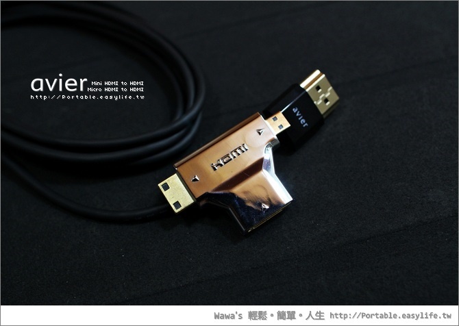 avier HDMI三合一行動組。Micro HDMI轉HDMI、Mini HDMI轉HDMI