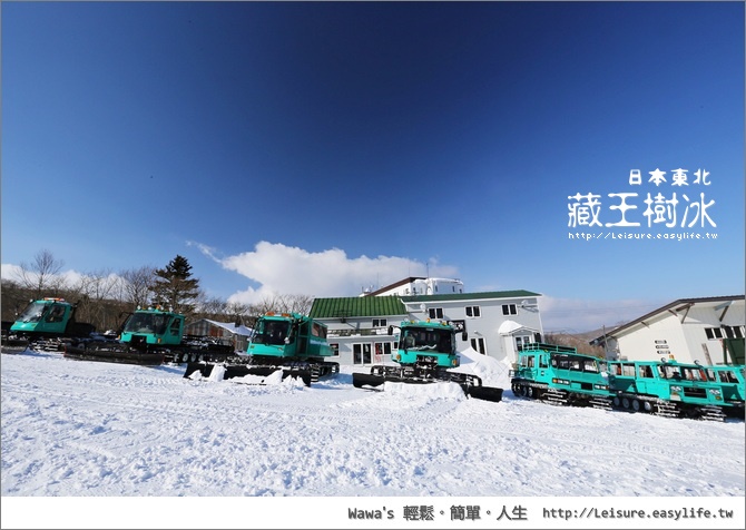 藏王樹冰。日本東北旅遊