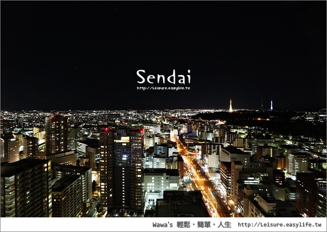 仙台市區趴趴走，SS30 夜景觀景台 30 樓的高空夜景