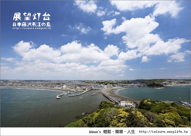 【藤澤】江之島展望燈台，最棒的視野就在這裡！被風吹到樂歪了！