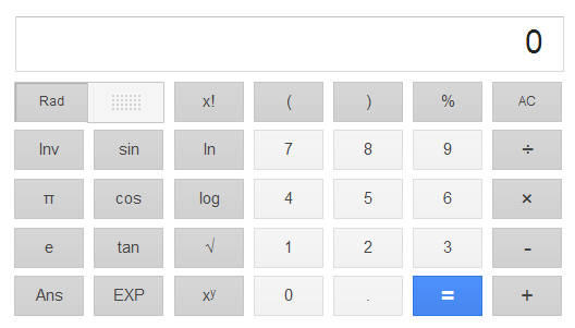 Google 線上計算機，方便實用的快速選擇
