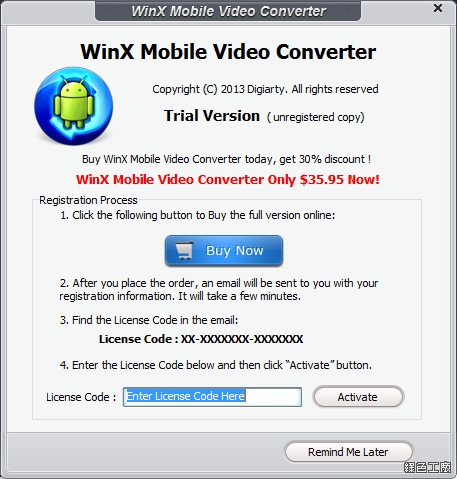 WinX Mobile Video Converter 限時免費