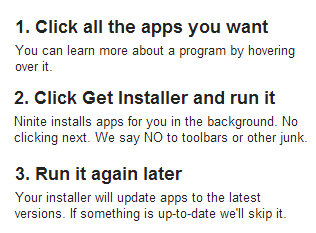 Ninite 安裝軟體不求人，快速下載安裝