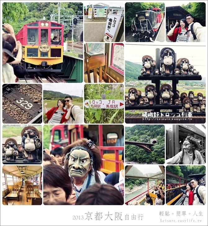 【京都】嵐山嵯峨野觀光小火車，保津川鐵道旅遊