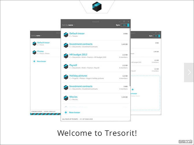 Tresorit免費雲端空間