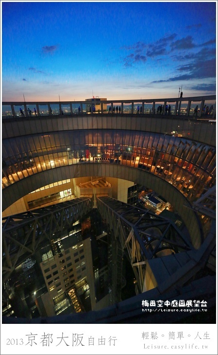 梅田空中庭園展望台、大阪夜景、大阪自由行