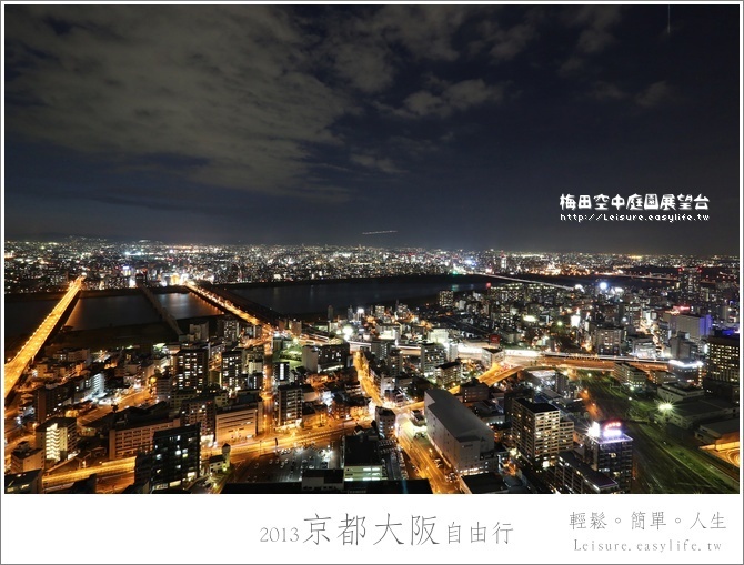 梅田空中庭園展望台、大阪夜景、大阪自由行