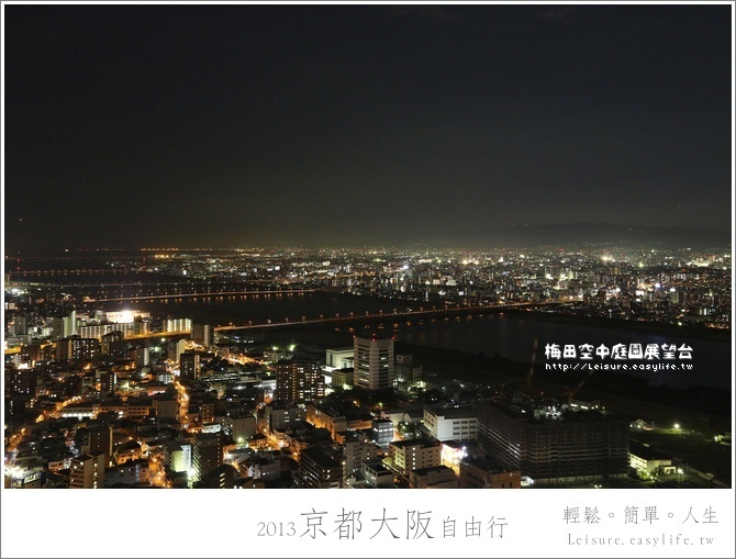 梅田空中庭園展望台、大阪夜景、大阪自由行