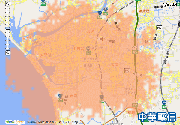 台灣區4G訊號涵蓋範圍查詢