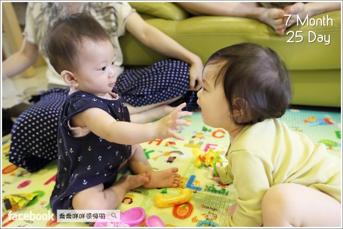 第七個月過完了！這個月的成長也好多好多～7M25D-8M