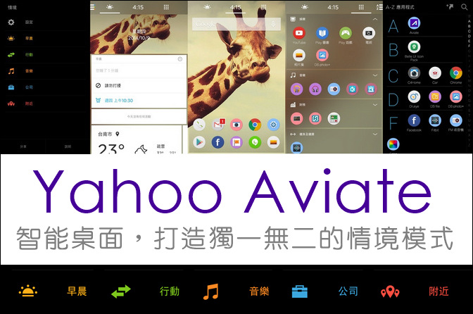 【Android】體驗 Yahoo Aviate 智能桌面，打造獨一無二的情境模式