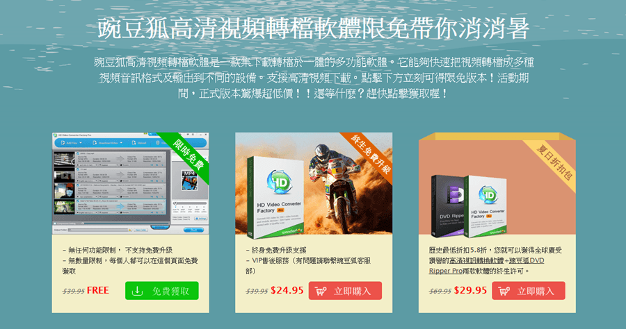 WonderFox HD Video Converter Factory Pro 限時免費、序號