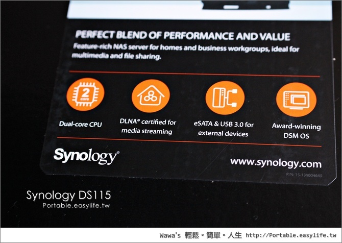 Synology DS115 單顆硬碟機種NAS