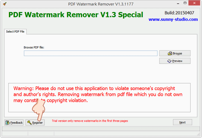 PDF Watermark Remover 序號 License Key