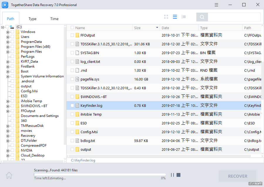 TogetherShare Data Recovery Professional 免費 License